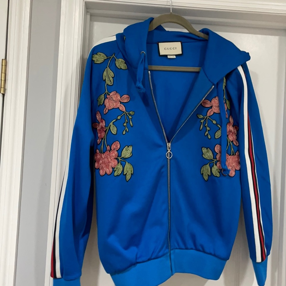 Gucci women's embroidered tracksuit jacket